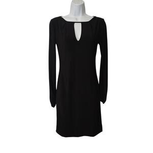 Vintage Y2K Arden B Black Midlength Long Sleeve Stretchy Bodycon Dress Medium